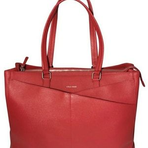 Cole Haan Red Leather Tote